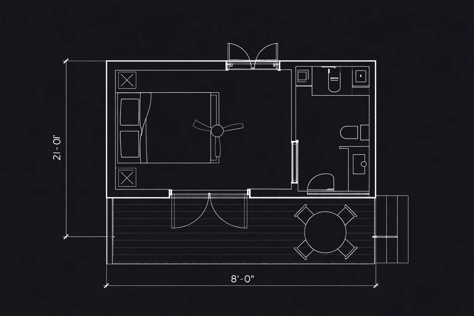 Plano arquitectónico Hábitat